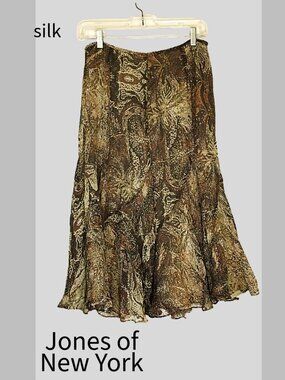 Jones of New York Silk Skirt, Sz 6
